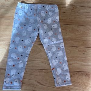 Ghost leggings with little hearts size 2